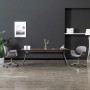 Drehbarer Esszimmerstuhl aus grauem Stoff von vidaXL, Essstühle - Ref: Foro24-287395, Preis: 145,68 €, Rabatt: %