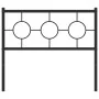 Cabecero de metal negro 100 cm de vidaXL, Cabeceros y pies de cama - Ref: Foro24-376255, Precio: 36,99 €, Descuento: %