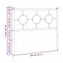 Cabecero de metal negro 100 cm de vidaXL, Cabeceros y pies de cama - Ref: Foro24-376255, Precio: 36,99 €, Descuento: %