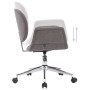 Drehbarer Esszimmerstuhl aus grauem Stoff von vidaXL, Essstühle - Ref: Foro24-287395, Preis: 145,68 €, Rabatt: %