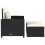Sofá de jardín 2 plazas con cojines ratán sintético negro by vidaXL, Outdoor sofas - Ref: Foro24-365131, Price: 261,49 €, Dis...