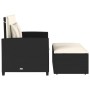 Sofá de jardín 2 plazas con cojines ratán sintético negro by vidaXL, Outdoor sofas - Ref: Foro24-365131, Price: 266,72 €, Dis...