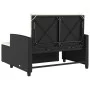 Sofá de jardín 2 plazas con cojines ratán sintético negro by vidaXL, Outdoor sofas - Ref: Foro24-365131, Price: 261,49 €, Dis...