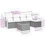 Set de sofás de jardín 6 piezas y cojines ratán sintético negro by vidaXL, Garden sets - Ref: Foro24-3260005, Price: 346,87 €...