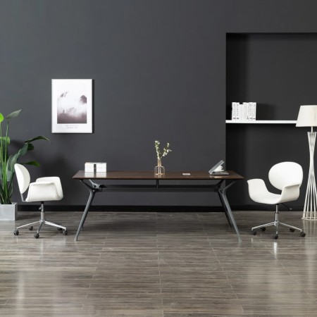 Drehbarer Esszimmerstuhl Kunstleder weiß von vidaXL, Essstühle - Ref: Foro24-287392, Preis: 154,42 €, Rabatt: %