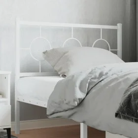 Kopfteil aus weißem Metall, 100 cm von vidaXL, Kopf- und Fußteile - Ref: Foro24-376304, Preis: 34,16 €, Rabatt: %