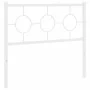 Cabecero de metal blanco 100 cm de vidaXL, Cabeceros y pies de cama - Ref: Foro24-376304, Precio: 34,15 €, Descuento: %