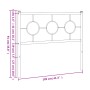 Kopfteil aus weißem Metall, 100 cm von vidaXL, Kopf- und Fußteile - Ref: Foro24-376304, Preis: 34,58 €, Rabatt: %