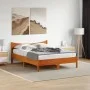 Bettgestell aus massivem, wachsbraunem Kiefernholz, 120 x 190 cm von vidaXL, Betten und Lattenroste - Ref: Foro24-844752, Pre...