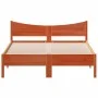 Bettgestell aus massivem, wachsbraunem Kiefernholz, 120 x 190 cm von vidaXL, Betten und Lattenroste - Ref: Foro24-844752, Pre...