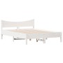 Estructura de cama madera maciza de pino blanco 120x190 cm de vidaXL, Camas y somieres - Ref: Foro24-844750, Precio: 119,80 €...