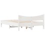 Estructura de cama madera maciza de pino blanco 120x190 cm de vidaXL, Camas y somieres - Ref: Foro24-844750, Precio: 119,80 €...