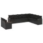 Set de sofás de jardín 10 pzas cojines ratán sintético negro by vidaXL, Garden sets - Ref: Foro24-3258513, Price: 671,59 €, D...