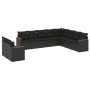 Set de sofás de jardín 10 pzas cojines ratán sintético negro by vidaXL, Garden sets - Ref: Foro24-3258513, Price: 694,13 €, D...