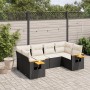 Set de sofás de jardín 6 piezas y cojines ratán sintético negro by vidaXL, Garden sets - Ref: Foro24-3259501, Price: 417,26 €...