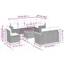 Set de sofás de jardín 8 piezas y cojines ratán sintético negro by vidaXL, Garden sets - Ref: Foro24-3258570, Price: 541,96 €...