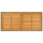 Mesa de jardín superficie de madera ratán PE gris 115x54x74 cm by vidaXL, Garden tables - Ref: Foro24-365076, Price: 79,62 €,...