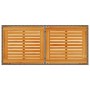 Mesa de jardín superficie de madera ratán PE gris 115x54x74 cm by vidaXL, Garden tables - Ref: Foro24-365076, Price: 70,77 €,...