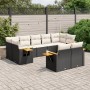 Set de sofás de jardín 8 piezas y cojines ratán sintético negro by vidaXL, Garden sets - Ref: Foro24-3259529, Price: 568,91 €...