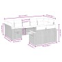 Set de sofás de jardín 8 piezas y cojines ratán sintético negro by vidaXL, Garden sets - Ref: Foro24-3259529, Price: 568,91 €...