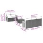 6-piece garden sofa set with black synthetic rattan cushions by vidaXL, Garden sets - Ref: Foro24-3259865, Price: 405,17 €, D...