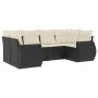 Set de sofás de jardín 6 piezas y cojines ratán sintético negro by vidaXL, Garden sets - Ref: Foro24-3254113, Price: 416,26 €...