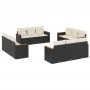 Set de sofás de jardín 12 piezas cojines ratán sintético negro by vidaXL, Garden sets - Ref: Foro24-3258234, Price: 800,54 €,...