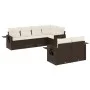 7-teiliges Gartensitzgruppen-Set mit braunen PE-Rattan-Kissen. von vidaXL, Gartensets - Ref: Foro24-3252750, Preis: 537,55 €,...