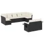 Set de sofás de jardín 8 piezas y cojines ratán sintético negro by vidaXL, Garden sets - Ref: Foro24-3252953, Price: 556,60 €...