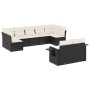 Set de sofás de jardín 8 piezas y cojines ratán sintético negro by vidaXL, Garden sets - Ref: Foro24-3252953, Price: 564,71 €...