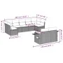 Set de sofás de jardín 8 piezas y cojines ratán sintético negro by vidaXL, Garden sets - Ref: Foro24-3252953, Price: 556,60 €...