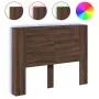 Braunes Eichenholz-Kopfteil mit LED-Licht 140x16,5x103,5 cm. von vidaXL, Kopf- und Fußteile - Ref: Foro24-839251, Preis: 88,3...