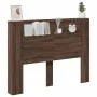 Braunes Eichenholz-Kopfteil mit LED-Licht 140x16,5x103,5 cm. von vidaXL, Kopf- und Fußteile - Ref: Foro24-839251, Preis: 88,3...