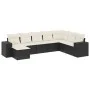 Set de sofás de jardín 8 piezas y cojines ratán sintético negro by vidaXL, Garden sets - Ref: Foro24-3255293, Price: 486,01 €...