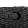 Garten-Essgruppe 9-teilig mit schwarzen Polstern aus synthetischem Rattan von vidaXL, Gartensets - Ref: Foro24-3212274, Preis...