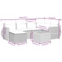 7-piece garden dining set with black synthetic rattan cushions by vidaXL, Garden sets - Ref: Foro24-3257434, Price: 451,31 €,...