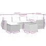 7-piece garden dining set with black synthetic rattan cushions by vidaXL, Garden sets - Ref: Foro24-3257434, Price: 438,84 €,...