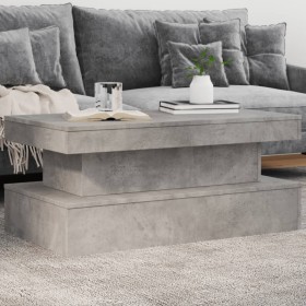Mesa de centro con luces LED gris hormigón 90x50x40 cm by vidaXL, Coffee table - Ref: Foro24-839850, Price: 101,49 €, Discoun...