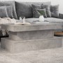 Mesa de centro con luces LED gris hormigón 90x50x40 cm by vidaXL, Coffee table - Ref: Foro24-839850, Price: 101,49 €, Discoun...