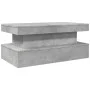 Mesa de centro con luces LED gris hormigón 90x50x40 cm by vidaXL, Coffee table - Ref: Foro24-839850, Price: 105,90 €, Discoun...