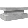 Mesa de centro con luces LED gris hormigón 90x50x40 cm by vidaXL, Coffee table - Ref: Foro24-839850, Price: 101,49 €, Discoun...