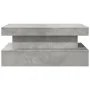 Mesa de centro con luces LED gris hormigón 90x50x40 cm by vidaXL, Coffee table - Ref: Foro24-839850, Price: 105,90 €, Discoun...