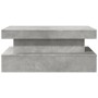 Mesa de centro con luces LED gris hormigón 90x50x40 cm by vidaXL, Coffee table - Ref: Foro24-839850, Price: 101,49 €, Discoun...