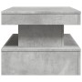Mesa de centro con luces LED gris hormigón 90x50x40 cm by vidaXL, Coffee table - Ref: Foro24-839850, Price: 101,49 €, Discoun...
