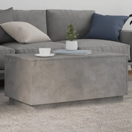 LED-Couchtisch in Betongrau mit den Maßen 90x50x40 cm. von vidaXL, Couchtisch - Ref: Foro24-839878, Preis: 67,42 €, Rabatt: %