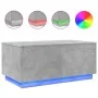 Mesa de centro con luces LED gris hormigón 90x50x40 cm by vidaXL, Coffee table - Ref: Foro24-839878, Price: 67,42 €, Discount: %