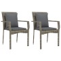 Set comedor jardín 7 pzas y cojines ratán sintético gris by vidaXL, Garden sets - Ref: Foro24-3213492, Price: 530,10 €, Disco...