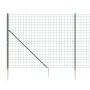 Cerca de alambre con pinchos de anclaje verde 1,6x10 m de vidaXL, Paneles de vallas - Ref: Foro24-154132, Precio: 140,75 €, D...