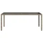 Gartentisch mit Glasoberfläche, graues PE-Rattan, 190x90x75 cm. von vidaXL, Gartentische - Ref: Foro24-365538, Preis: 190,97 ...