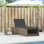 Liegestühle mit Tisch, 2 Stück, aus grauem synthetischem Rattan. von vidaXL, Liegen - Ref: Foro24-368424, Preis: 187,24 €, Ra...